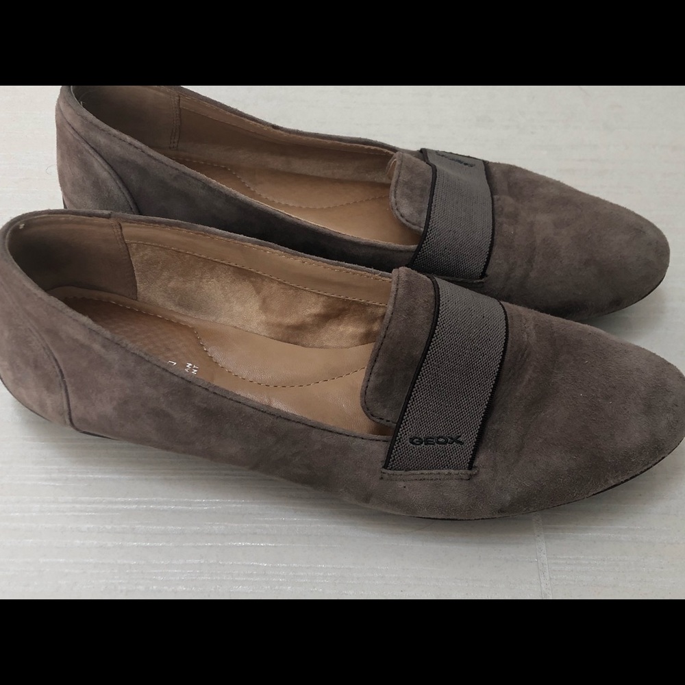 GEOX Respira Women’s Taupe Loafers/Slip-Ons size 8